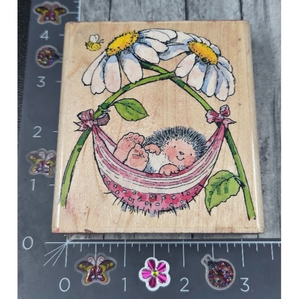 Penny Black Nap Time 1719K Hedgehog 2009 Rubber Stamp #H56